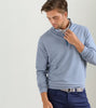 Windsor Blue Perth Sugar Stripe Performance Quarter-Zip