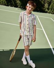 Load image into Gallery viewer, Boys Painter's Stripe Terry Resort Shorts