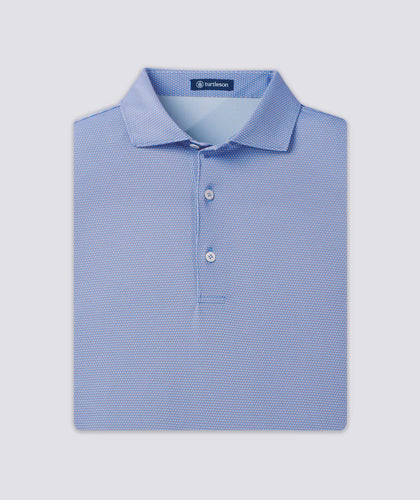 Luxe Blue Honey Ramer Performance Polo