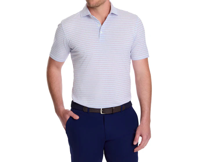The Gibson Shirt: White/Skye/Fusion