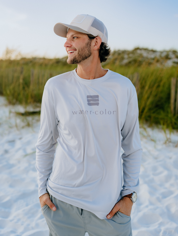 Men's Silver LS SPF Tee