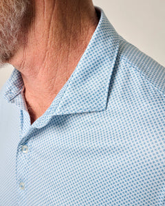 Barrels Blue Featherweight Performance Polo - Link