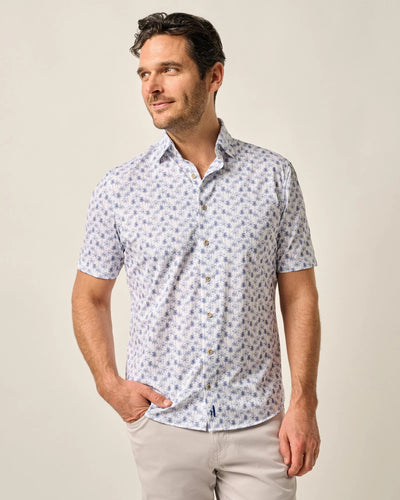 Short Sleeve Hangin' Out Knit Button Up Shirt - Mendocino