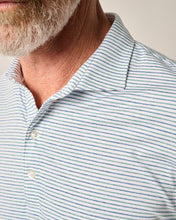 Load image into Gallery viewer, Barrels Blue Performance Jersey Polo - Vik Stripe