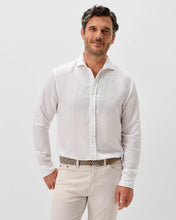 Load image into Gallery viewer, White Linen Blend Button Down Shirt - McCarthy Solid