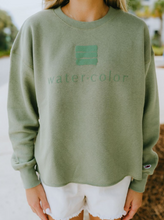 Load image into Gallery viewer, Moss Reverse Fleece Oversized Midi