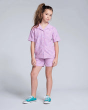 Load image into Gallery viewer, Girls Sunny Days Lilac Resort Shirt