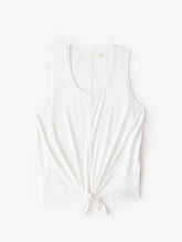 Load image into Gallery viewer, White Microluxe Tie Tank