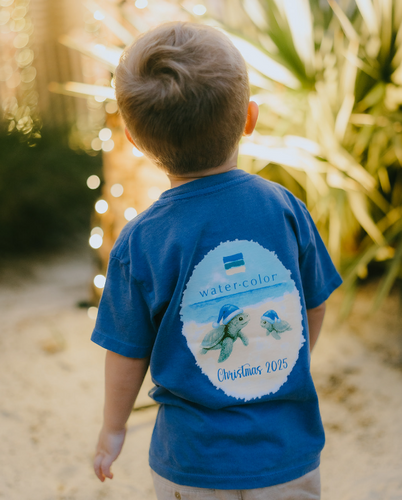 Youth Pacific Blue LS 2025 Christmas Tee