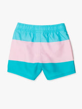 Load image into Gallery viewer, Boys Neon Pool Party Color Block Swim Trunks