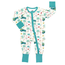 Load image into Gallery viewer, Coastal Christmas Bamboo Convertible Baby Pajama