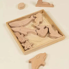 Load image into Gallery viewer, Wooden Puzzle - Under the Sea (10 Pcs)