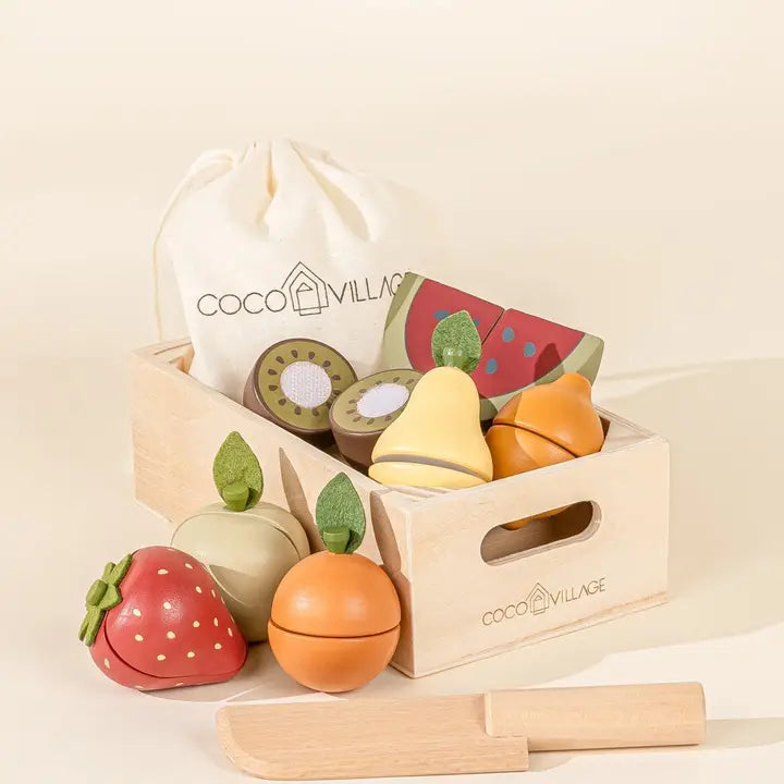 Wooden Fruits Playset