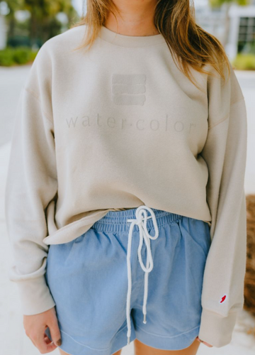 Beige Reverse Fleece Oversized Midi