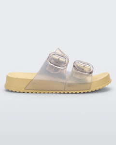 Youth Pearly Yellow Cozy Slides