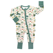 Load image into Gallery viewer, Coastal Christmas Bamboo Convertible Baby Pajama