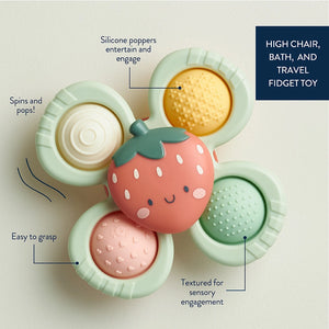 Itzy Pop & Whirl™ - Bath + Travel Toy - Strawberry