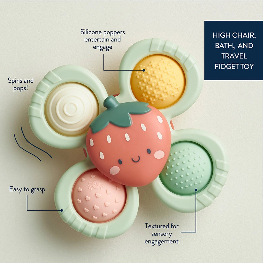 Itzy Pop & Whirl™ - Bath + Travel Toy - Strawberry
