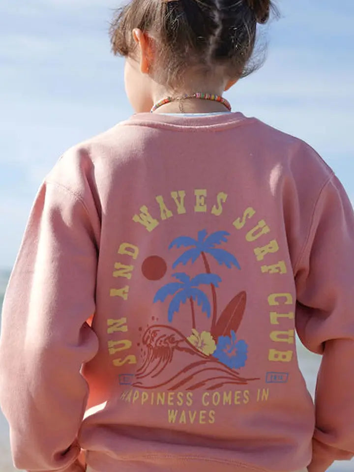 Kids Sun & Waves Crewneck Sweatshirt