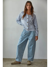 Load image into Gallery viewer, Light Blue Knit Sweater Light Weight Cardigan