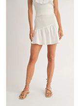 Load image into Gallery viewer, Picnics Asymmetric Smock Skirt: White