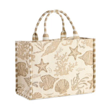 Load image into Gallery viewer, Coastal Jacquard Tote