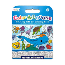 Load image into Gallery viewer, Color-A-Looong: Fold Out Coloring Book - Ocean Adventure