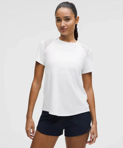 White Sculpt Short-Sleeve Shirt