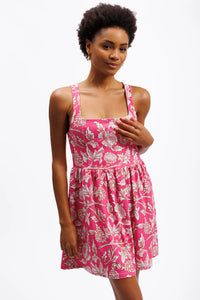 The Madeline Dress - Tuileries Bloom Pink