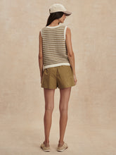 Load image into Gallery viewer, Egret/Golden Olive Aura Knit Top