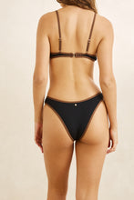 Load image into Gallery viewer, Black Lily Rib Contrast Hi Cut Pant