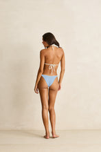 Load image into Gallery viewer, Blue Isla Rib Contrast Tie Side Pant