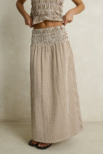 Load image into Gallery viewer, Capri Check Maxi Skirt