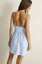 Load image into Gallery viewer, Blue Vista Stripe Mini Dress
