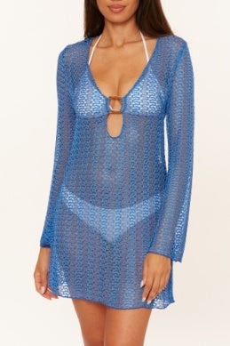 Ocean Golden Crochet Tunic