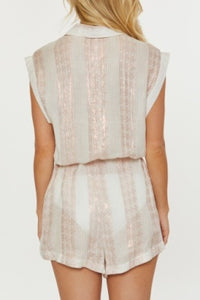 Primrose Pink Villa Romper Cover up