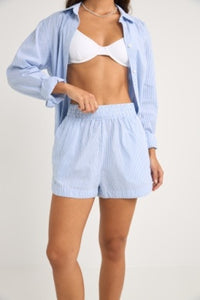 Blue Zephyr Stripe Short