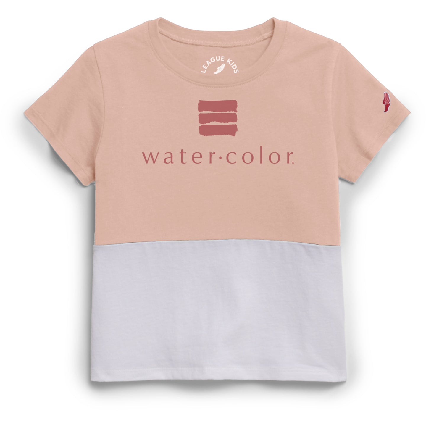 Youth Dusty Rose Color Block Tee