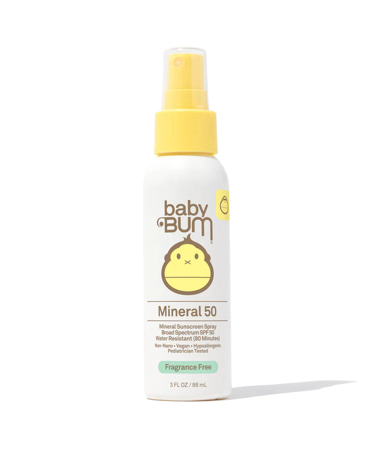 Baby Bum SPF 50 Mineral Sunscreen Spay - Fragrance Free 3oz